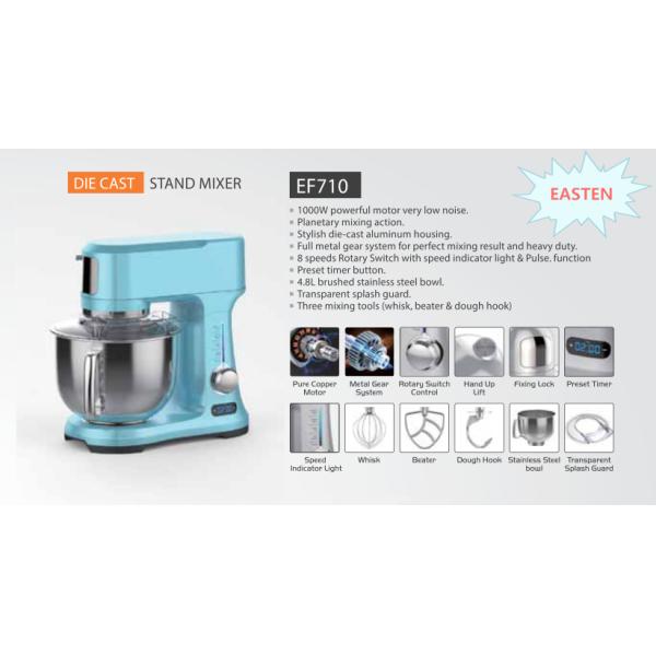 China Automatic Kitchen Stand Mixer EF710/ Planetary Diecast Kitchen Machine with CE Certificate