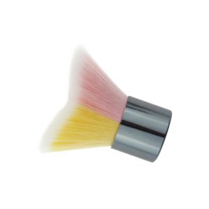 Triangle Shaped Kabuki Makeup Brush Yellow Ultra Soft And Smooth