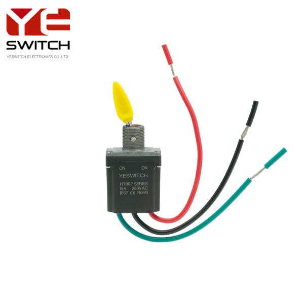 IP68 Industrial Toggle Switch Three Wires Cranes Momentary Toggle Switch 12v