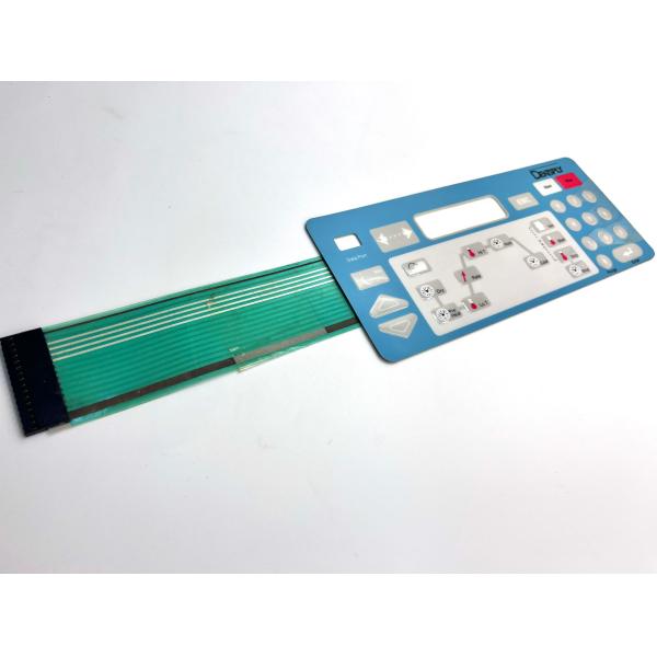 Glossy Finish Polyester Transparent Window Metal Dome Switch For CNC Machine