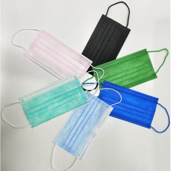 High saturation disposable orange non woven color 3 ply surgeon face mask