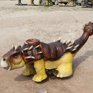 2m Animatronic Dinosaur Ride Remote Control For Theme Park