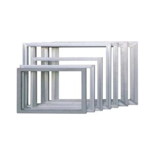 Professional High Tension Aluminum Silk Screen Printing Frame Silver Color