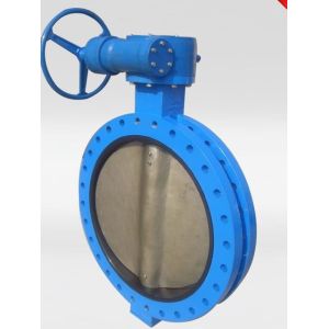 Ductile iron PN16 U section type flanged butterfly valve 10"DN500 Gearbox