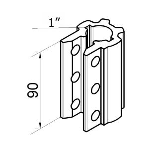 Aluminum Alloy Not Adjustable Coupler 1"