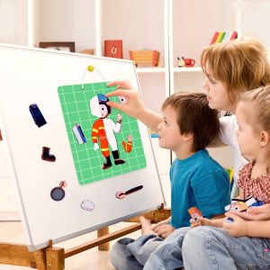 Logical Thinking Training Magnetic Puzzle For Policemen Firefighter Careers