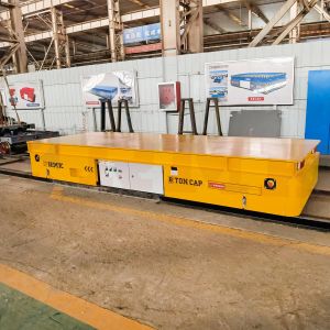 PLC Battery Operated Transfer Trolley 10T Steel Rebar Transfer Cart