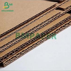 E Flute Single Wall Corrugated Cardboard Sheets For Brown Coffee Cup Cover