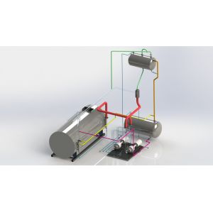 Gas Fired LPG Steam Heat Conduction Oil Boiler high heat utilization