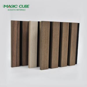 12mm Thickness PET Slat Wooden Acoustic Panel for Acoustic Improvement