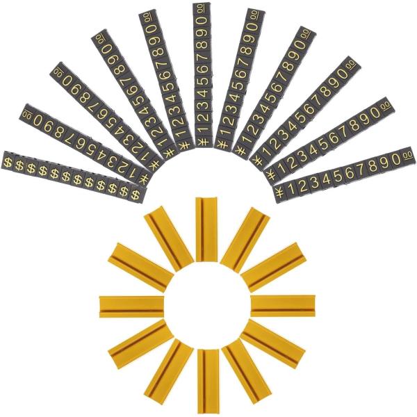 Buy AaL-49-17 S Gold/Silver/Black Metal Base plastic lettering price tags at wholesale prices