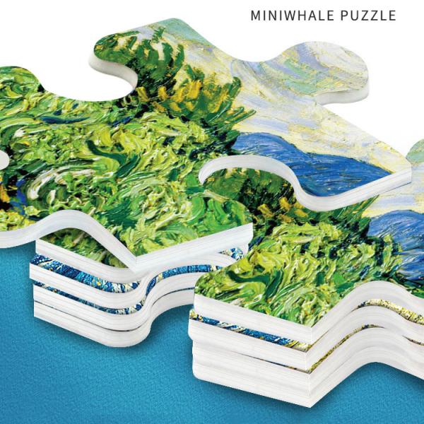 Unisex Paper Floor Puzzle for Kids Oil Painting Jigsaw Puzzle Cultivating Recognition