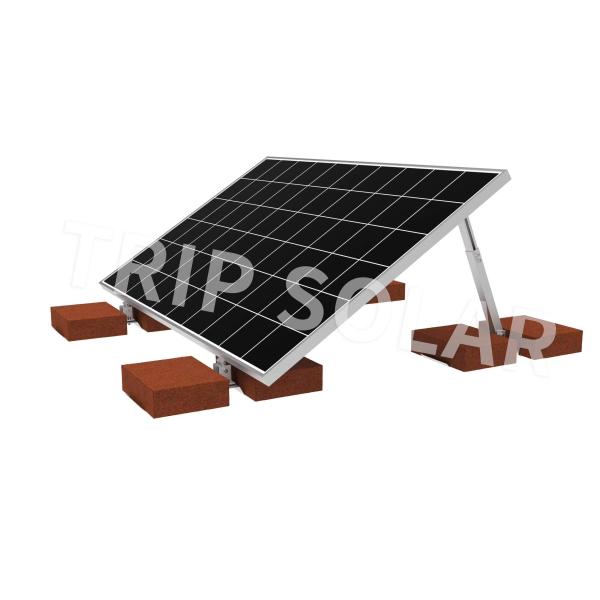 25-30 Years of Service Life Solar Railing Ballasted Roof Mounting System for Flat Roof