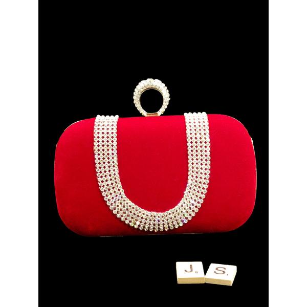 New handmade diamond evening bag banquet upscale bridal clutch bag Europe