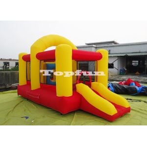 Commercial Bouncy Houses / 13ft Kids Modular Bounce Rooms With Slide