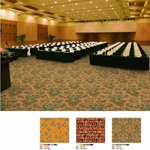 Oriental Nylon Plush Carpet Unique Patchwork Pattern Jacquard Style