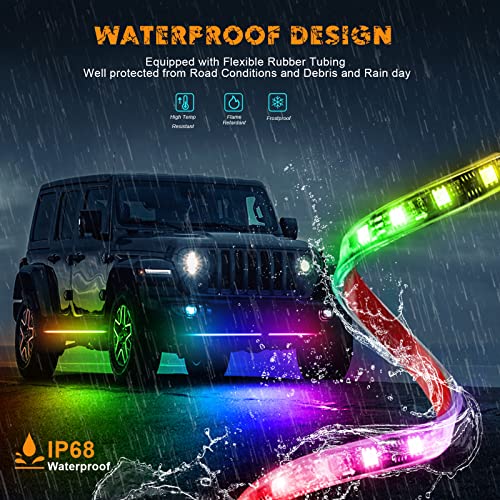 Multi Color Chasing Neon Light Kit with Remote Control and 50000 Hours Working Time