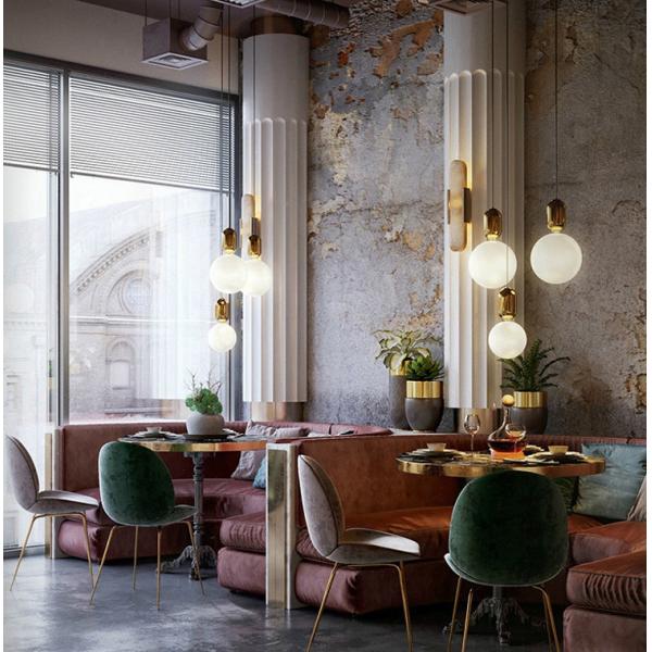 Designer glass pendant lights Ball Shape For indoor home Lighting (WH-GP-14)