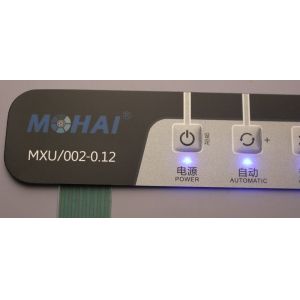 F150 / PET Tactile Membrane Keyboard , 3M Adhesive Waterproof Membrane Switch