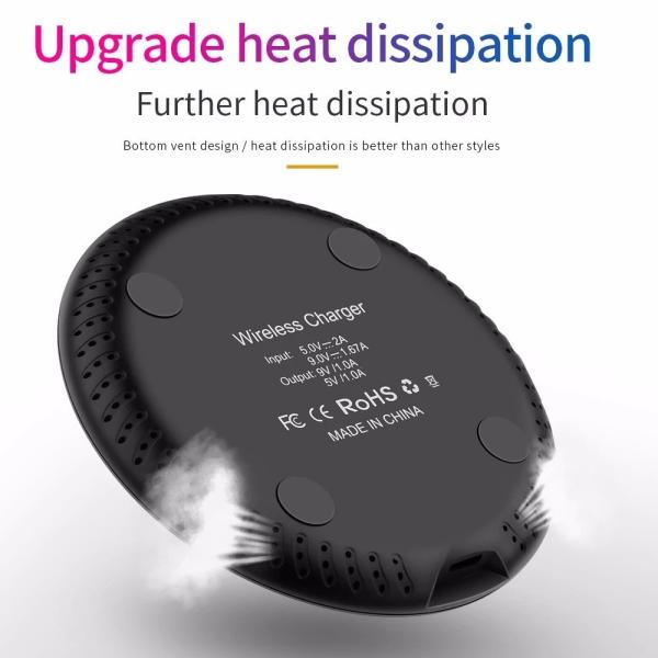 Lighting Qi Wireless Charging Station 5mm Portable Charger Cell Phone Charging Pad