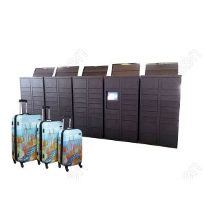 Quality Credit Card Payment 32&quot; Luggage Lockers With Advertising Screen for sale