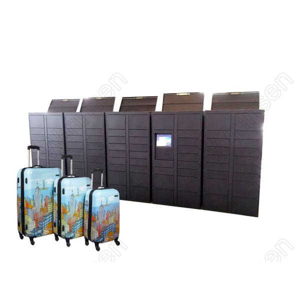 Buy Credit Card Payment 32" Luggage Lockers With Advertising Screen at wholesale prices