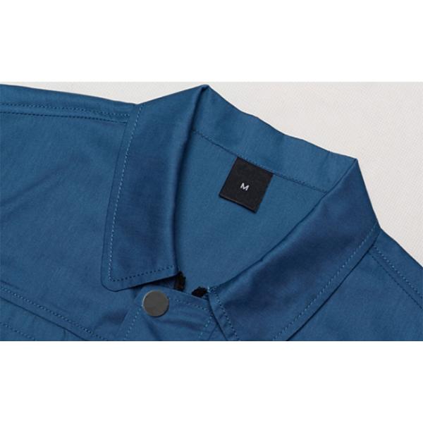 Polyester / Cotton Long Sleeves Industrial Work Uniforms Jackets Square Collar