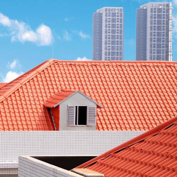 Buy ASA Synthetic Resin Roof Tile Waterproof Fire Retardant B1 Rated at wholesale prices