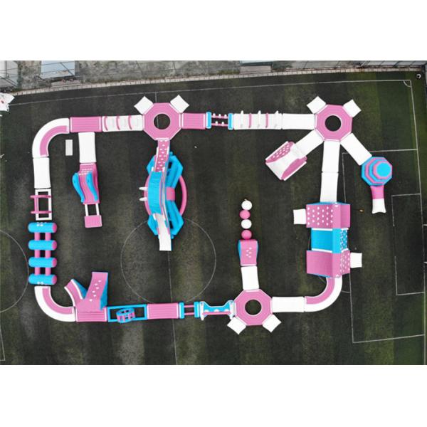 Professioanl Inflatable Floating Water Park , Water Amusement Park Obsatcle