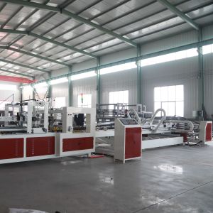 Automatic Box Folder Gluer Machine Corrugated Carton Packing Machine
