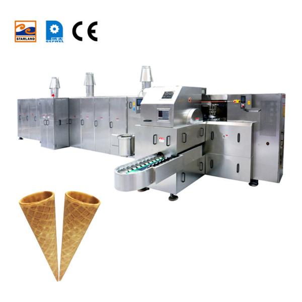 Stainless Steel Wafer Sugar Cone Production Line 2.0hp 71 Plates