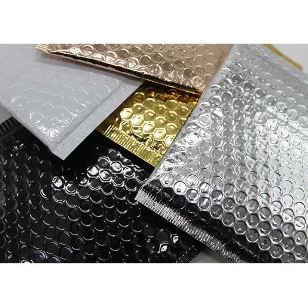 2 Sealing Sides Metallic Bubble Envelopes , Multi Color Bubble Shipping Envelopes