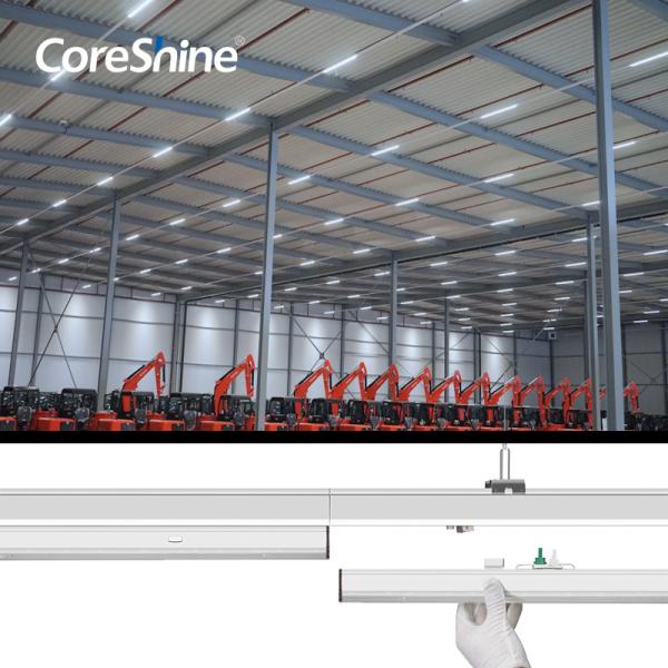 Quality DALI 2 6000lm Dimmable Linear Light , 240cm Linkable Industrial Lighting for sale