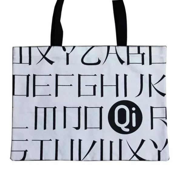 Eco Friendly Reusable Cotton Canvas Tote Bags For Ladies Customized Size