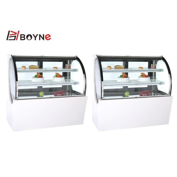 Buy Arc Cake Cabinet with Three Layer Glass Door Marble Base for bakery at wholesale prices
