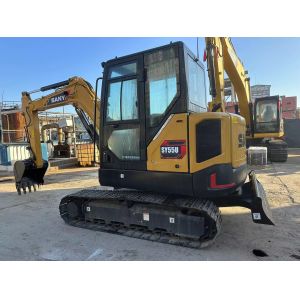 4JG1-NABGB-04-C2 Engine Type Used SANY SY55U 5 Ton Mini Excavator for Constructi