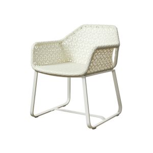 Smooth Edges Finish SGS Tested Dining Table With Wicker Chairs