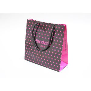 China Oil Vanishing Finishing Glitter Gift Bags , Customized Pretty Gift Bags With Cotton Tape on sale