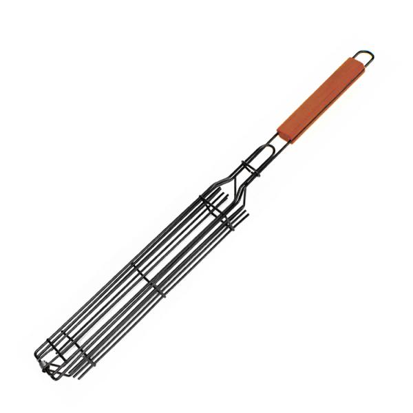 Steak Potato Chips Kabob Shrimp Grilling Basket 48*6cm Nonstick