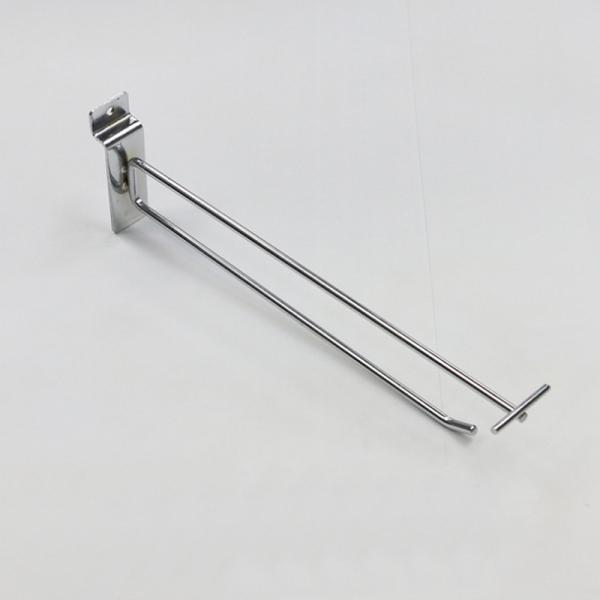 Perforated Iron Shelving Accessories Double Pegboard Hooks 50mm 100mm length