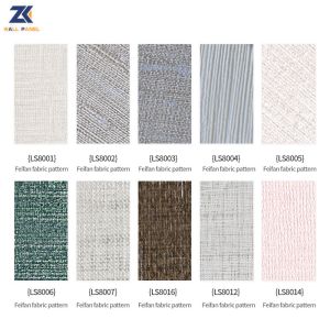 PVC Bamboo Charcoal Wall Board Fabric Wall Panel 1220*2440*5mm