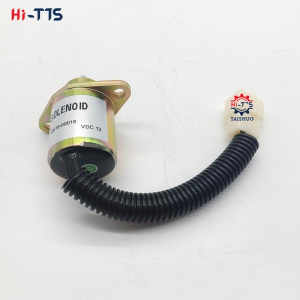12V Excavator Engine Parts Fuel Stop Solenoid Valve 16616-80016