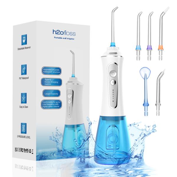 Soft Silicone Electric Dental Flosser Professional Design with 1200-1400 Pulse