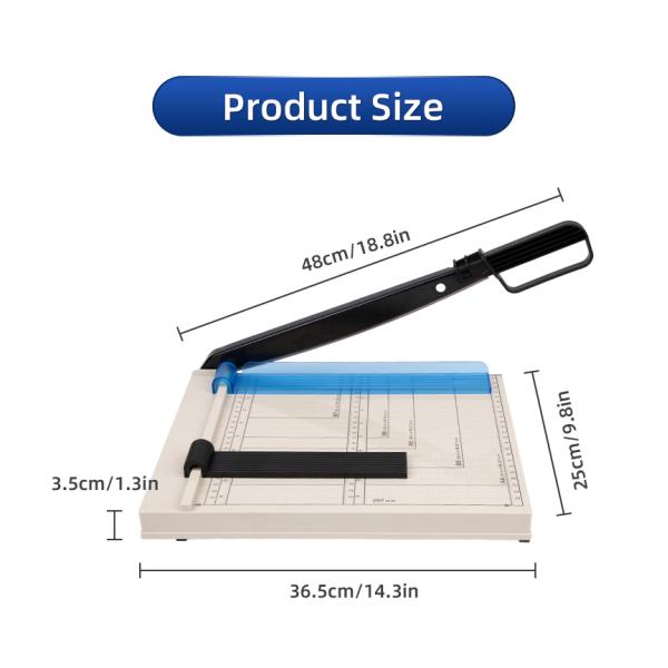 Cutting Size A4/320*240MM Metal Plastic Office Photo Paper Cutter with Sturdy Base