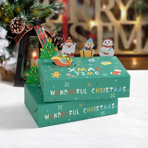 Buy Characteristic 8 Folding christmas wrapping paper boxes Custom Logo Printing at wholesale prices