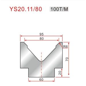 Quality YS20.11/80 835mm Press Brake Die With V80 Bending And Deformed Sheet Metal for sale