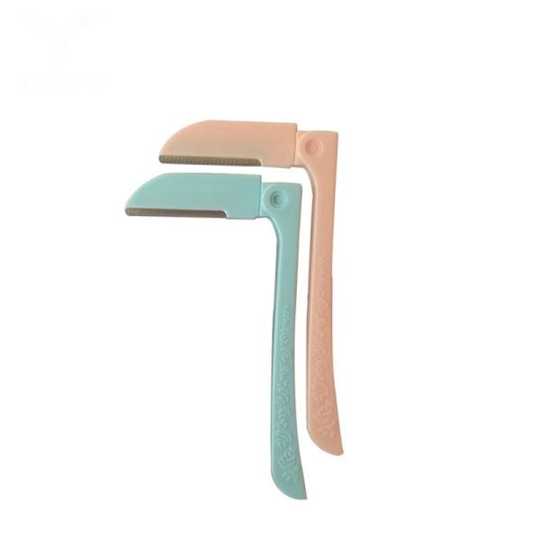 Buy Lady Use Hair Shaving Razor Stainless Steel Rounded Tip Eyebrow Shaver at wholesale prices