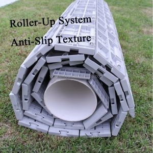 Temporary Roll Up Turf Protection Interlocking Plastic Flooring Tiles For