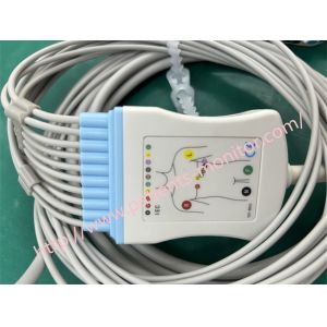 IEC Patient Cable 10 Strand Clamp For Mortara Q-Stress 60-00186-01 Compatible