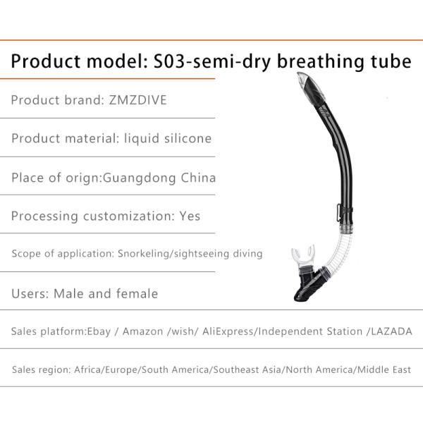 Customized Easybreath Snorkel Mask Diving Goggles And Breathing Tube Set